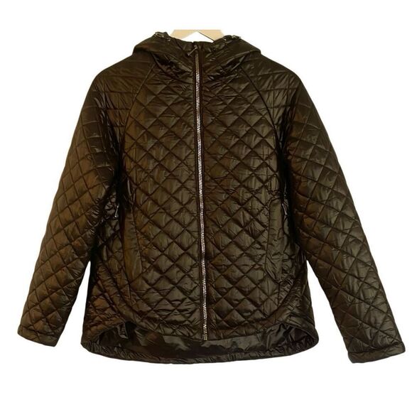 Bcbg black feather free quilted puffer jacket size small - Picture 2 of 13